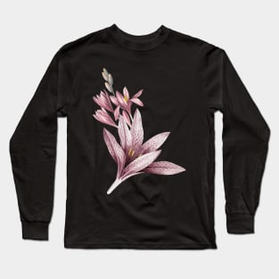 Pink Amaryllis Flowers Long Sleeve T-Shirt